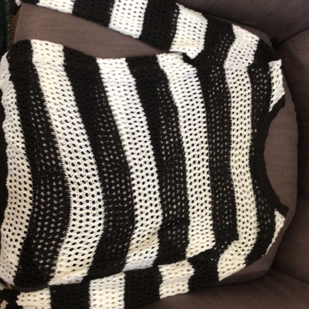 black and white striped long sleeved shirt from hm